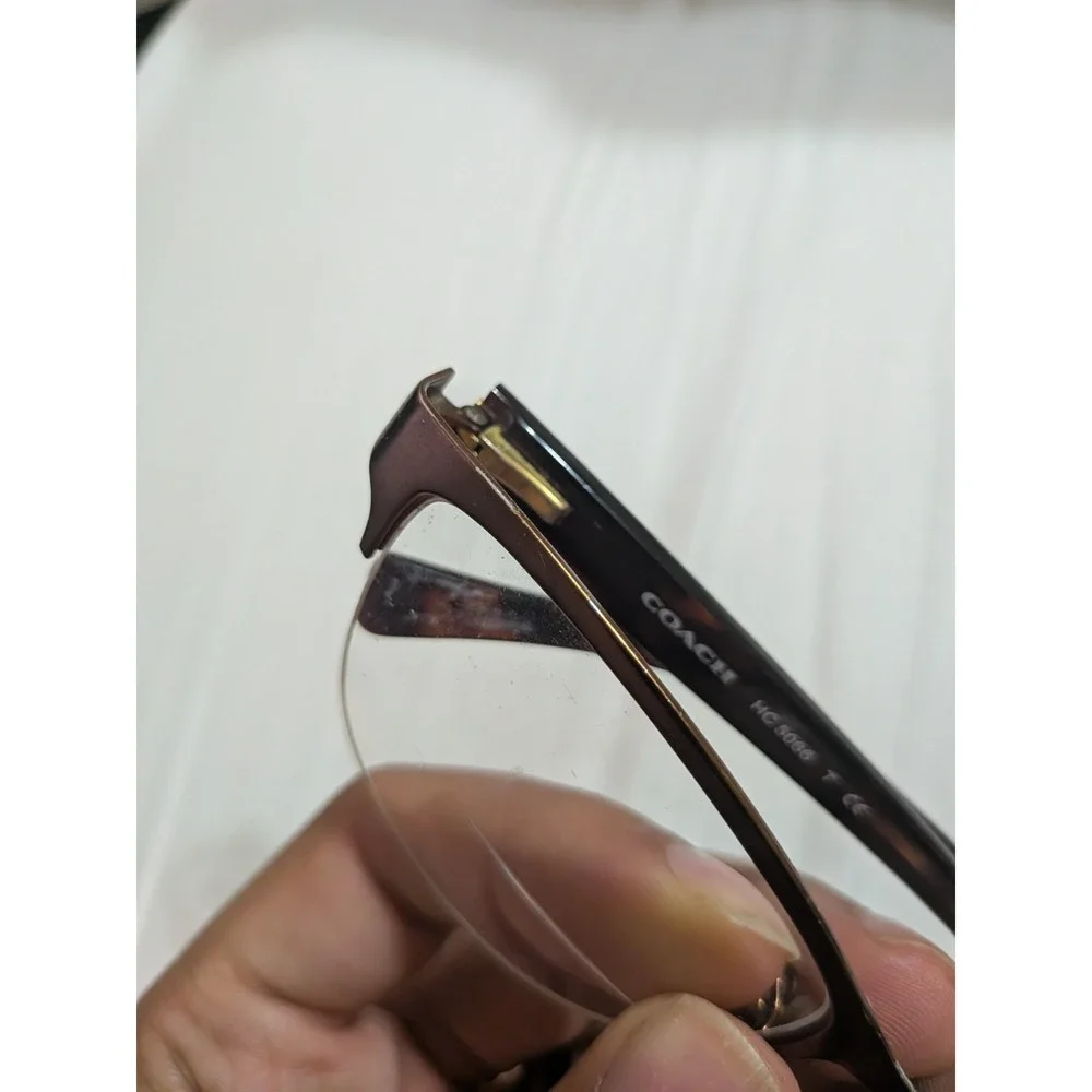 Coach Eyeglasses HC 5066 9155 Satin Brown Dark Tortoise FRAMES ONLY 53-16-135